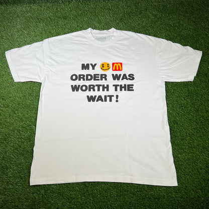 CPFM x McDonalds "My Order" White Tee Size XL USED x14312