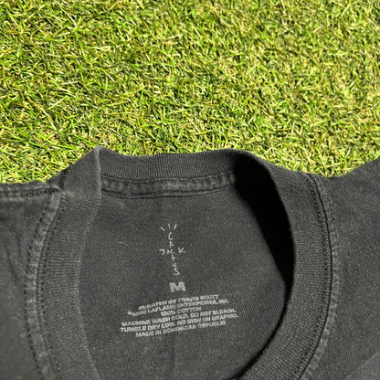 Travis Scott Cactus Jack McDonald Black Tee Size Medium USED x14224