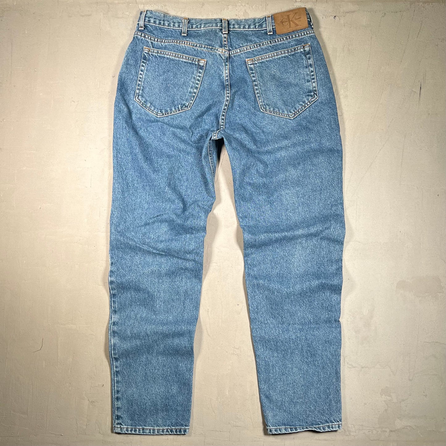 1990s Calvin Klein Blue Denim Jeans Size 38 USED v19370