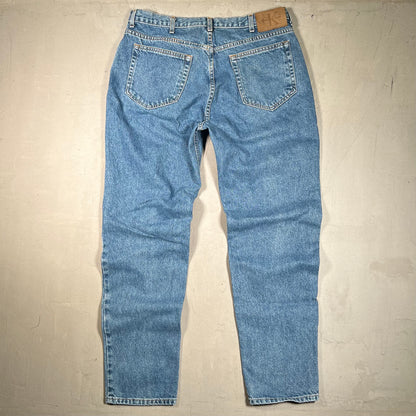 1990s Calvin Klein Blue Denim Jeans Size 38 USED v19370