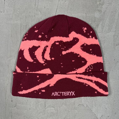 ArcTeryx Grotto Toque Mars Bliss Red Beanie USED x18246