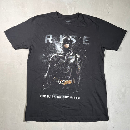 2012 The Dark Knight Rises Promo Black Tee Size Large USED v14096