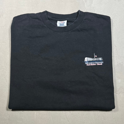 Y2K USS Arizona Memorial Oearl Harbor Black Tee Size XL USED v19264