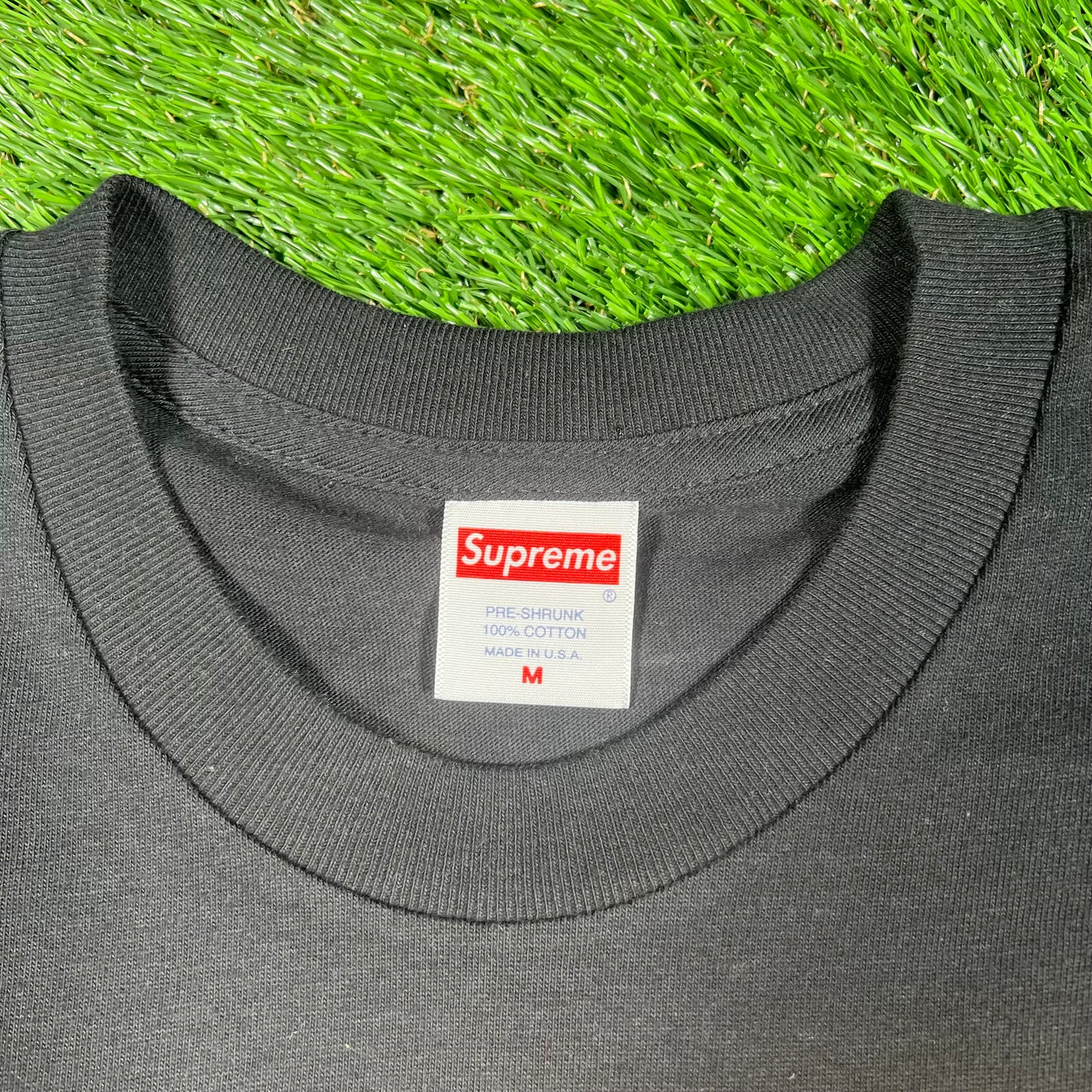 Supreme Face 2019 Black Tee Size Medium USED x15301