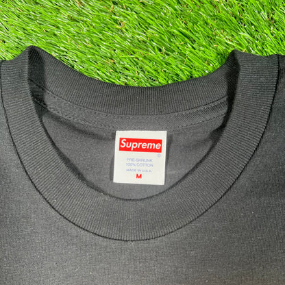 Supreme Face 2019 Black Tee Size Medium USED x15301