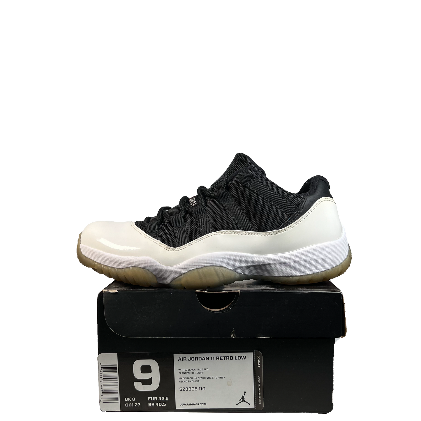 Jordan 11 Low Tuxedo (2013) Size 9 USED s21764