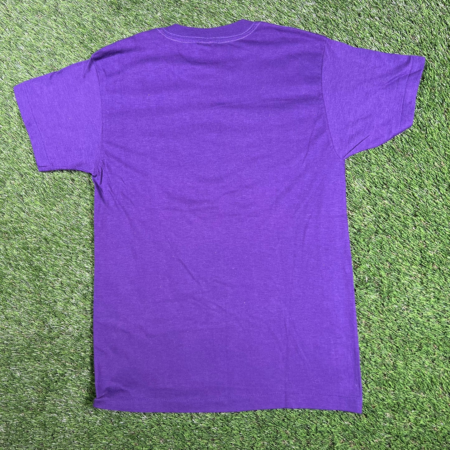 1990s I Get It Up For Aerobics Purple Tee Size Medium USED v17120