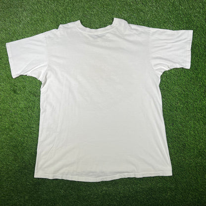 1994 Cincinnati Reds White Big Logo Tee Size XL USED v17273