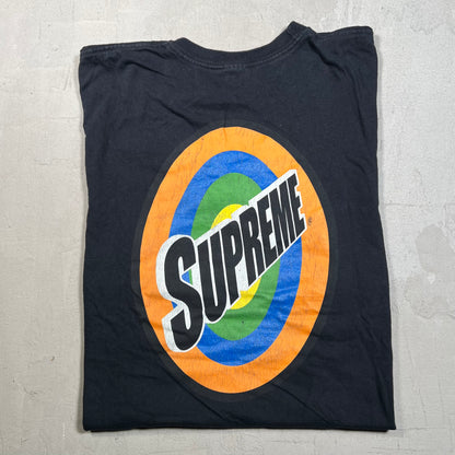 Supreme Spin Tee Black (2016) Size XL USED x17503