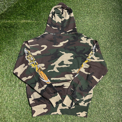 Warren Lotas Orange Reaper Camo Hoodie Size Small USED x14152