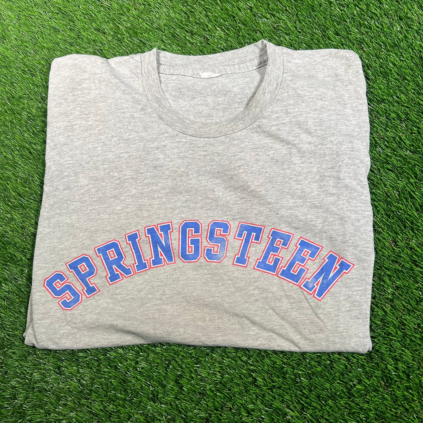 1993 Bruce Springsteen Worl Tour Grey Tee Size XL USED v18158