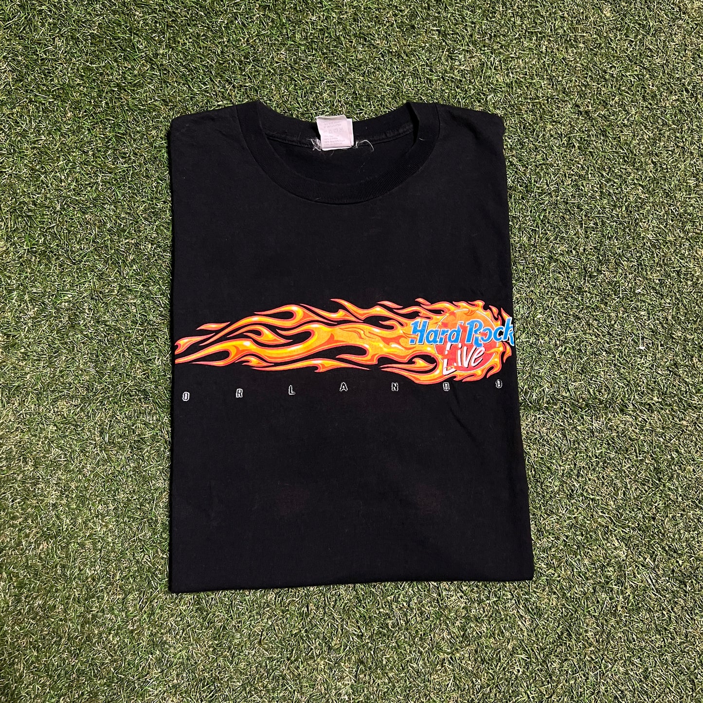 1990s Black Hard Rock Orlando Tee Size XL USED v16223