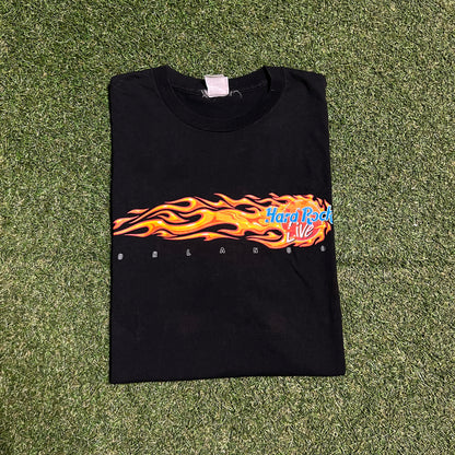 1990s Black Hard Rock Orlando Tee Size XL USED v16223