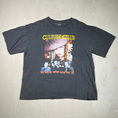 1998 Culture Club "Big Rewind" Black Tour Tee Size XL USED v16113
