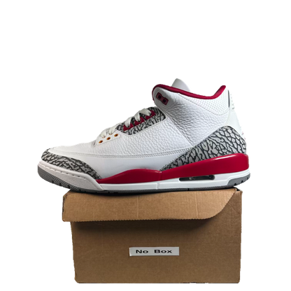 Jordan 3 Cardinal Red (2022) Size 11 USED s23400
