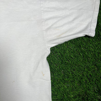 2004 MBNA America Speedway Nascar Racing White Tee Size XL USED v17432