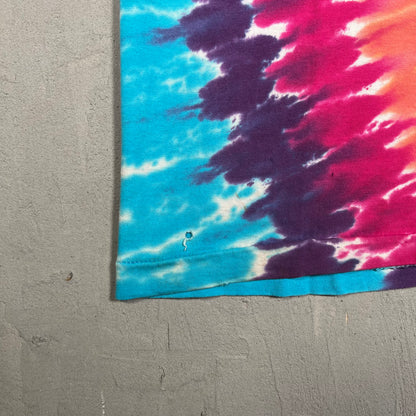 Grateful Dead Skeleton Holding Lightning Tie Dye 1992 Tee Size XL USED v7996