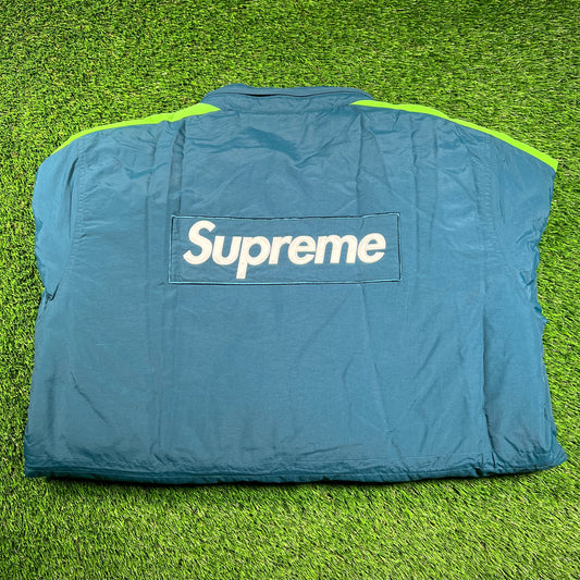 Supreme Stadium Blue/Teal Parka (2017) Size XL USED x16209