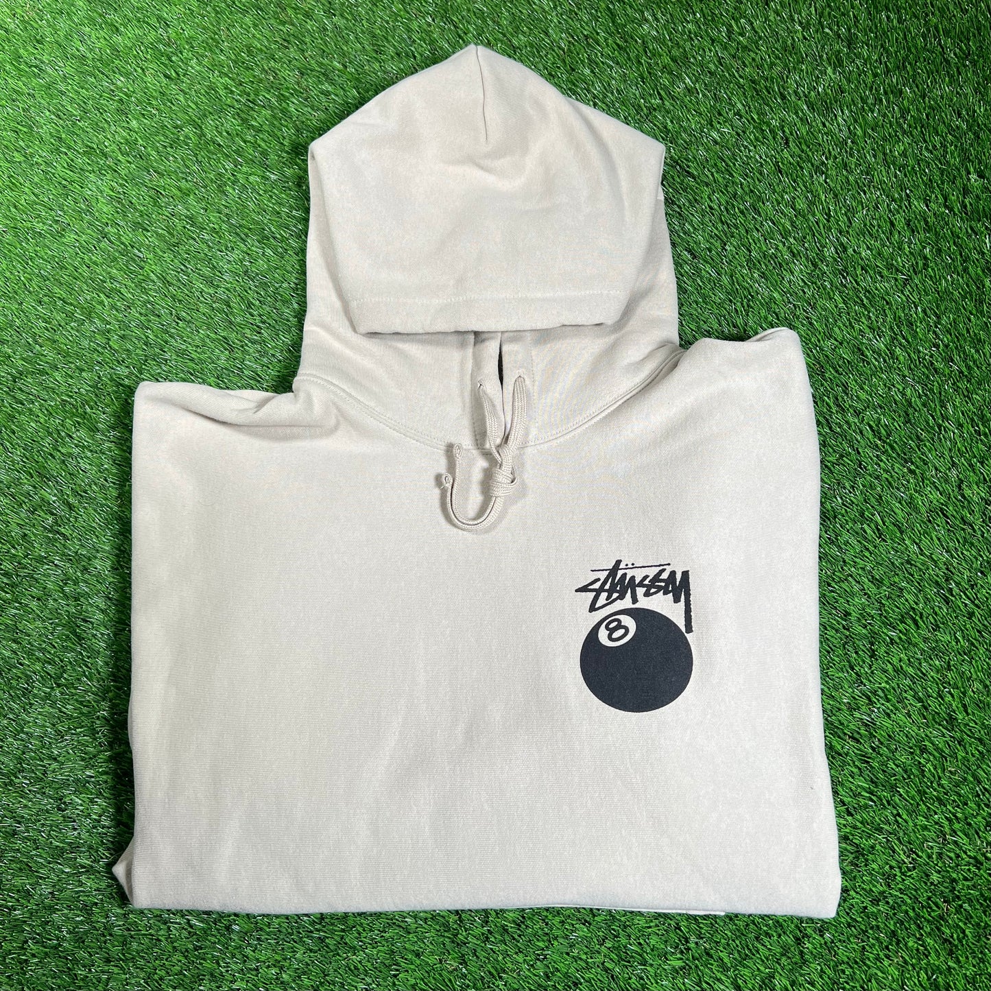 Stussy 8 Ball Sand Pull Over Hoodie Size XL USED x16066