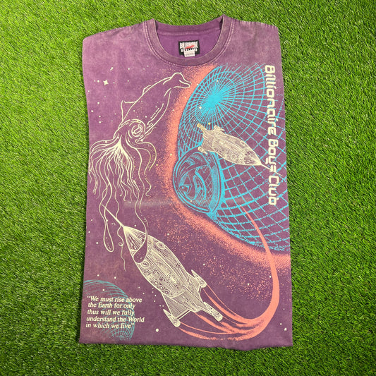 Billionaire Boys Club Event Horizon Purple Tee Size Large USED x15294