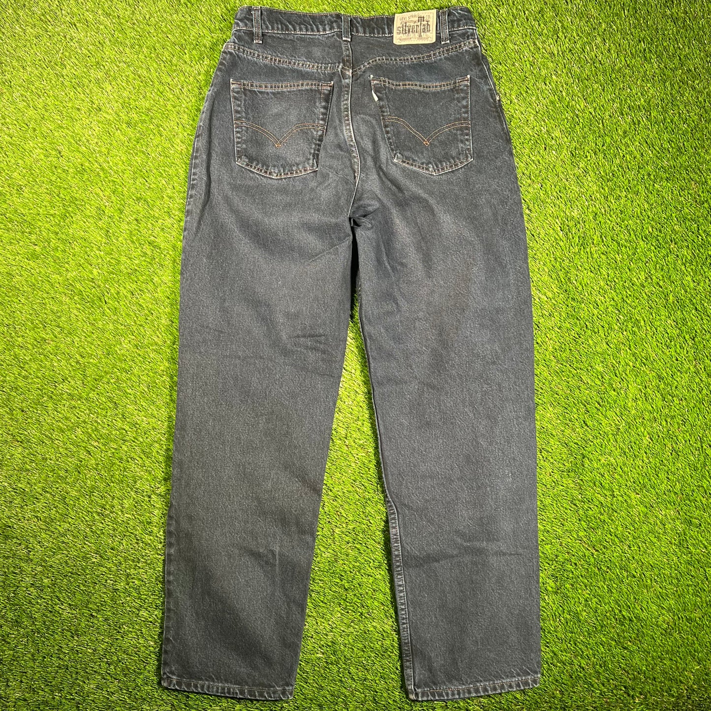 1996 Levi Silvertab Overdyed Indogo Denim Size 33 USED v17984