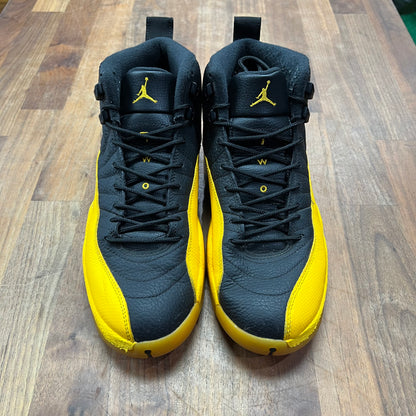 Jordan 12 Black University Gold Size 8 USED S17196