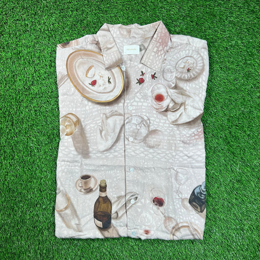 Aime Leon Dore ALD Dinner Scene Leisure Shirt Size XL USED x16548