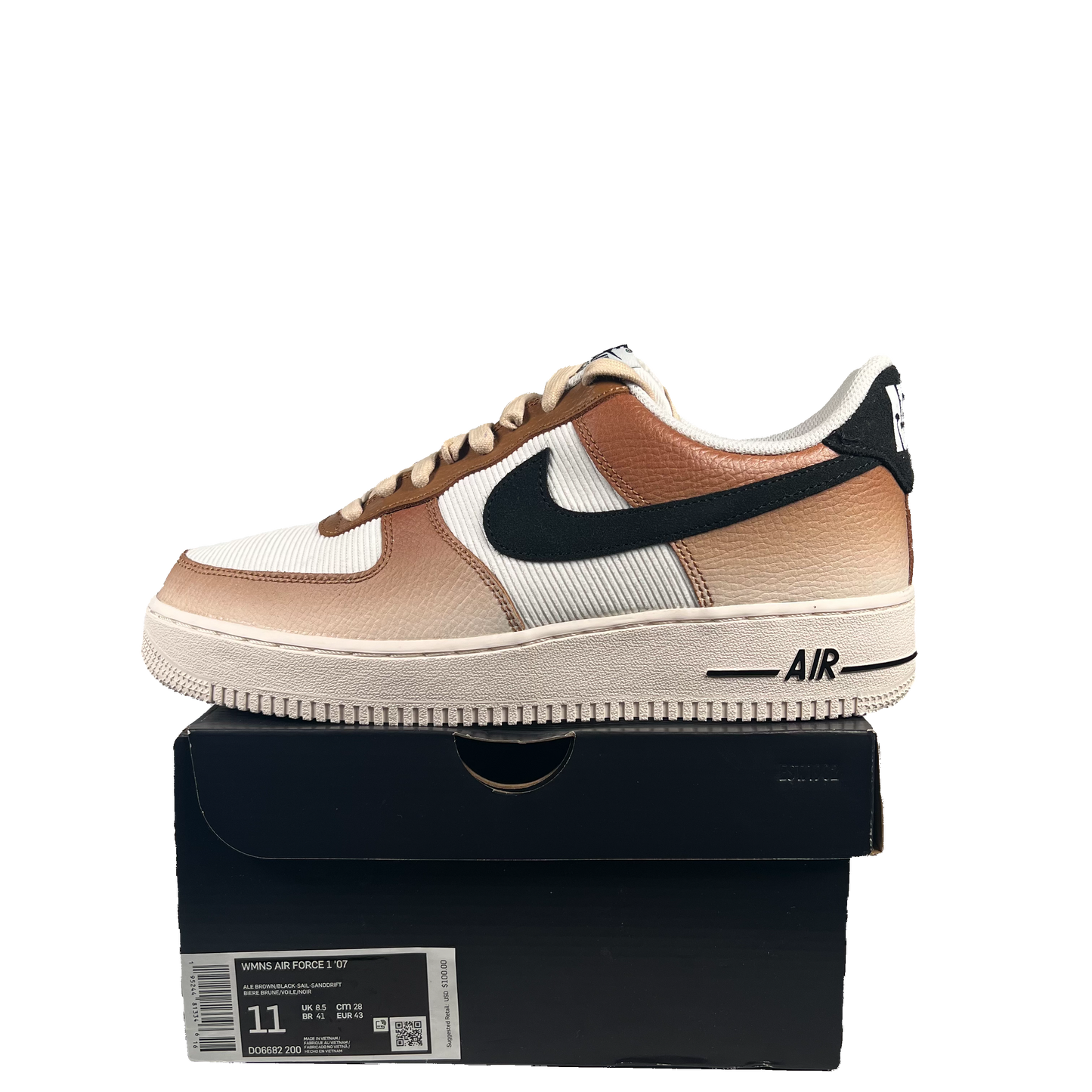 Nike Air Force 1 Ale Brown Sanddrift (2022) Size 9.5M/11W NEW s19590
