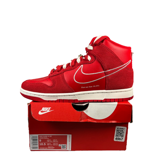 Nike Dunk High First Use Red (2021) Size 9 NEW s19287