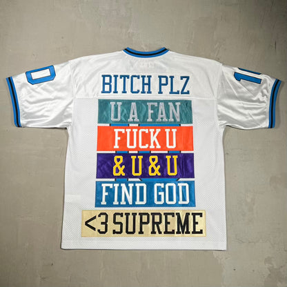 Supreme Find God White Football Jersey (2026) Size Small USED x18288