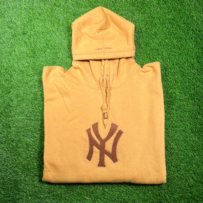Yankees Cooperstown Brown Pull Over Hoodie Size XXL NEW v18750
