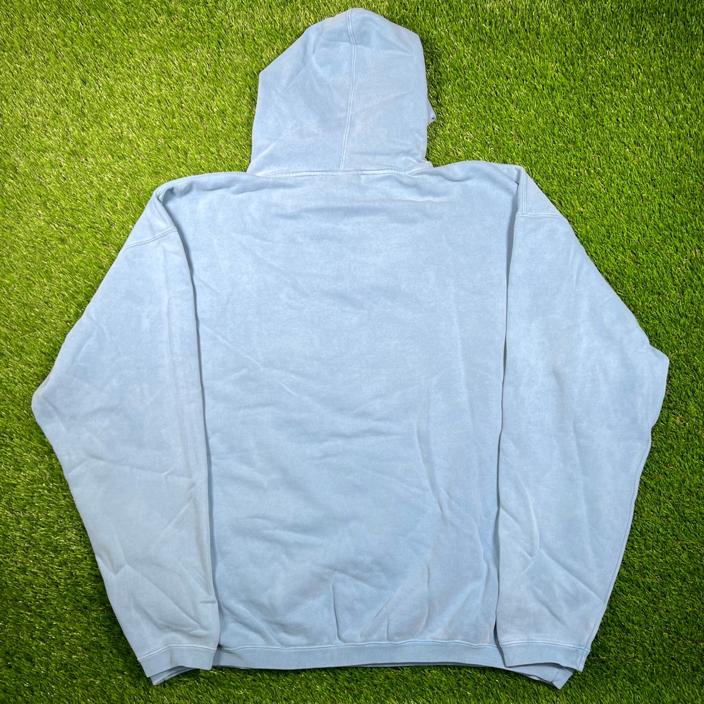 Y2K Yankees Majestic Light Blue Pull Over Hoodie Size XXL NEW v18751
