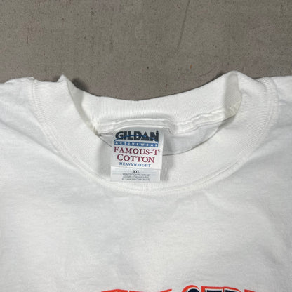2000 Yankees Mets Subway Series Champs White Tee Size XXL USED v19269