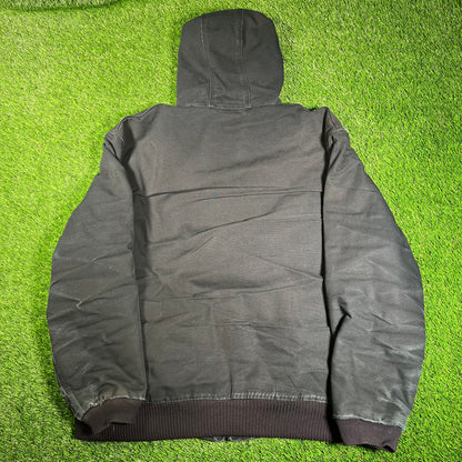 Y2K Carhartt Black Canvas Work Jacket Size XXL USED v18130