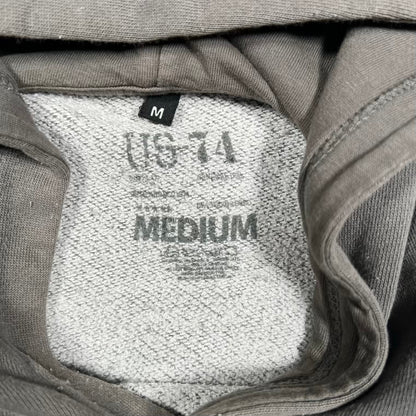 74 Is War BGC Grey Hoodie Size Medium USED x18976