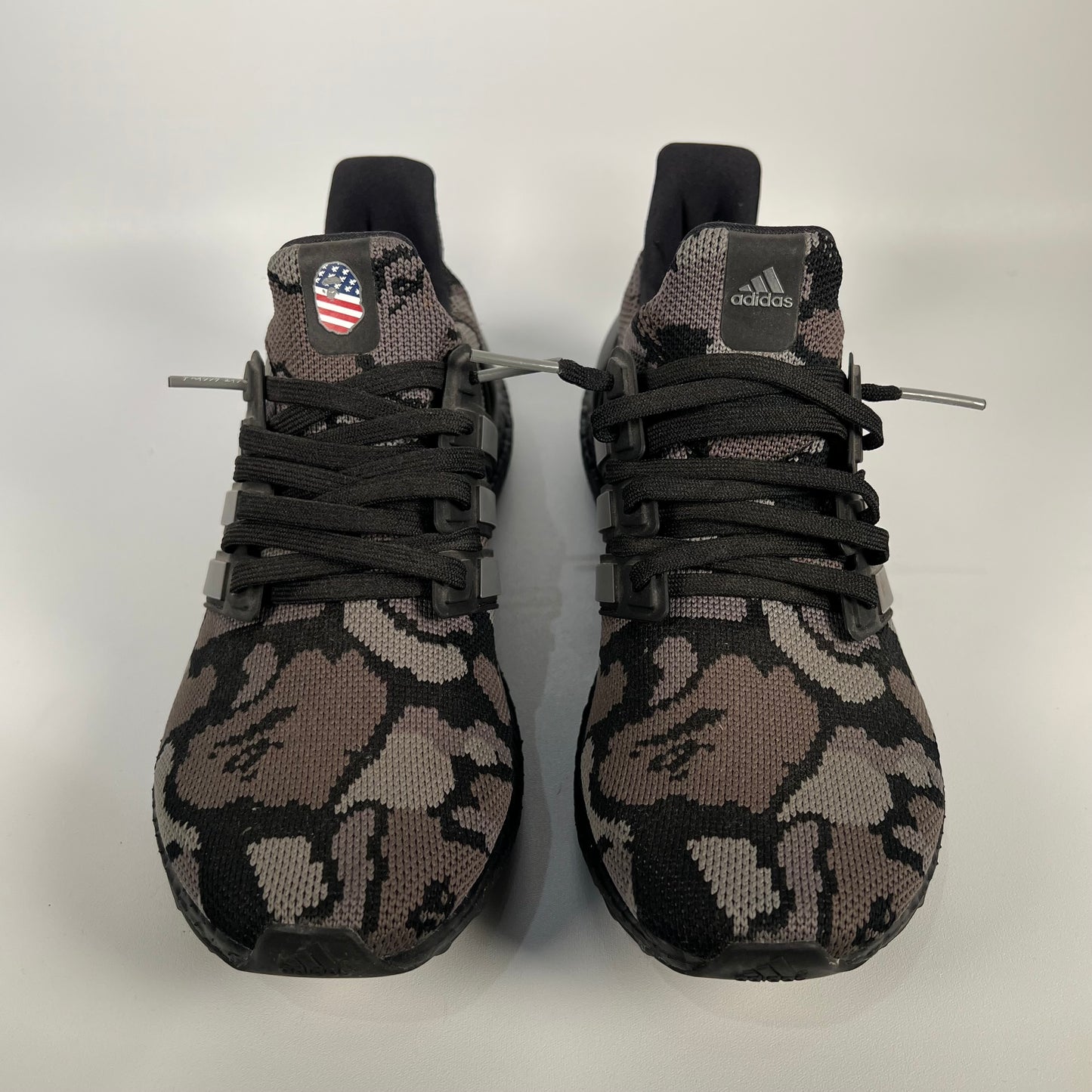 Adidas X Bape Ultra Boost Camo Black Size 8 USED s17364