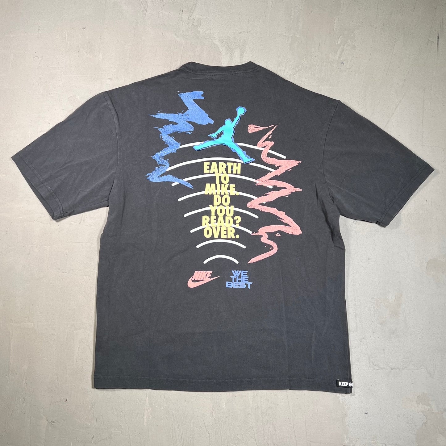 Jordan DJ Khaled "We The Best" Washed Black Tee Size Medium NEW v19338