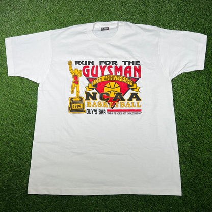 1994 "Guy's Bar" NCAA Tournament White Tee Size XL USED v17015