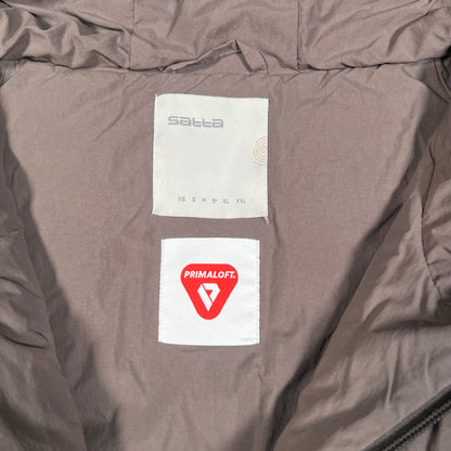 Satta Mauve Primaloft Hooded Down Jacket Size Large USED