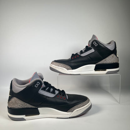 Jordan 3 Black Cement (2024) Size 9.5 USED s22508