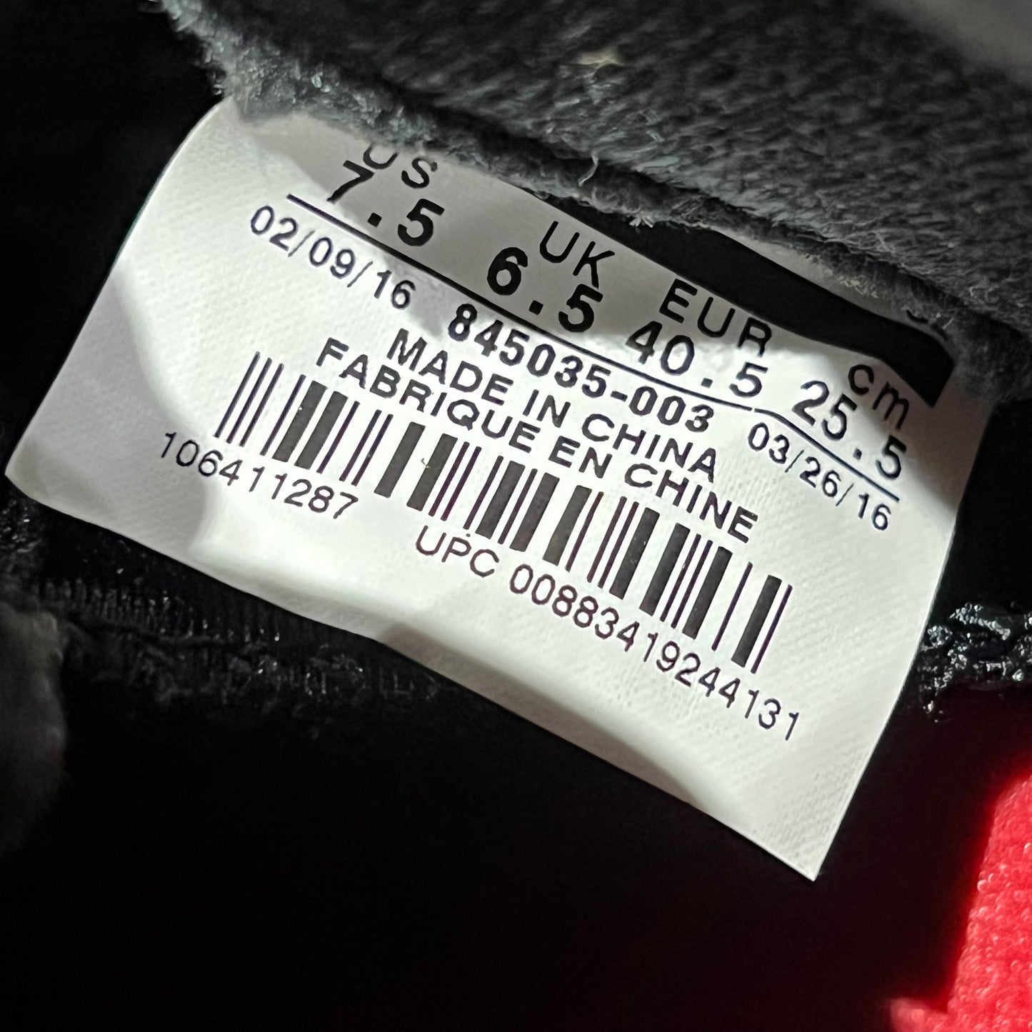 Jordan 5 Black Metallic (2016) Size 7.5 NEW s19198