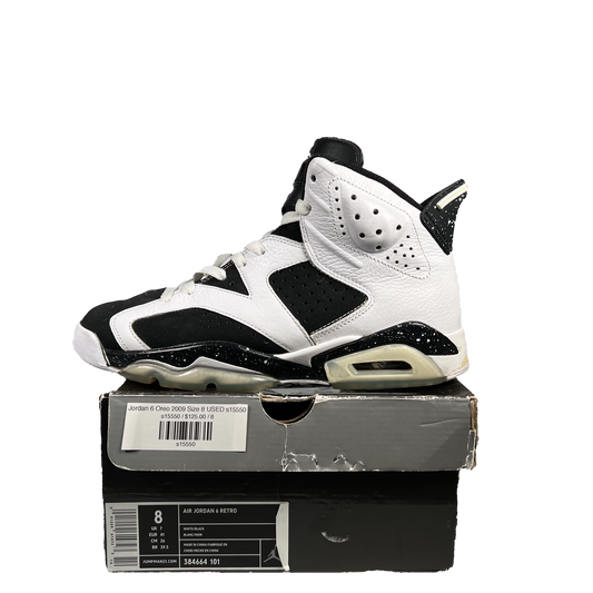 Jordan 6 Oreo (2009) Size 8 USED s15550