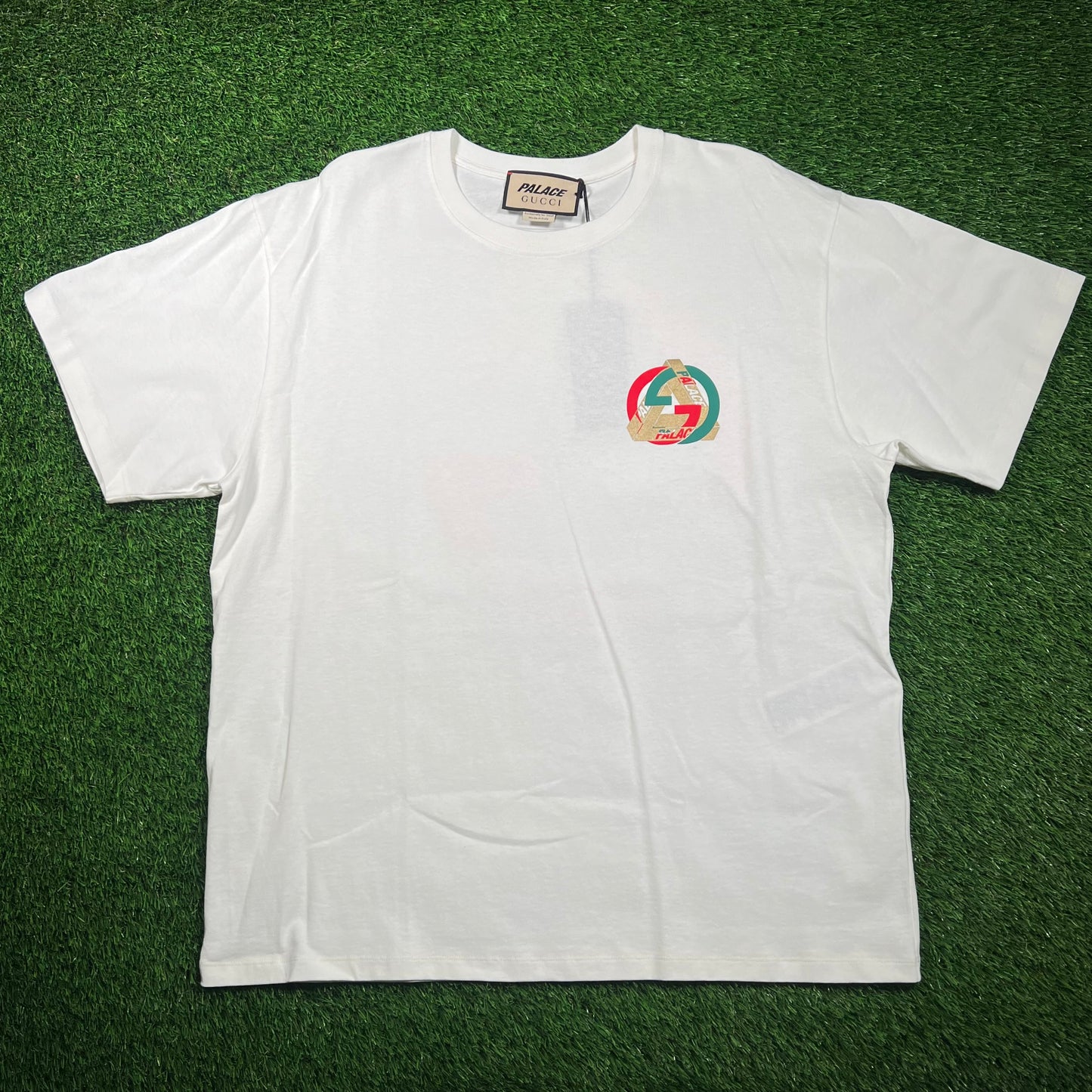 Gucci Palace GG P White Tee (2022) Size XL NEW x16719