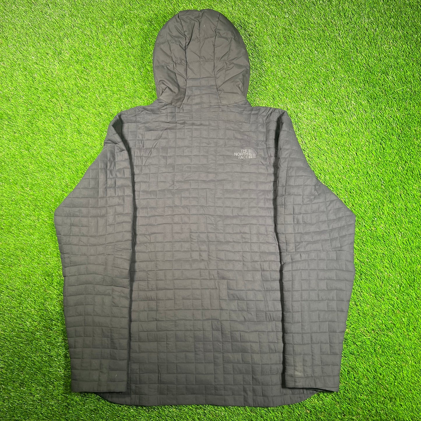 North Face Quilted Black Jacket Size Large USED v17970