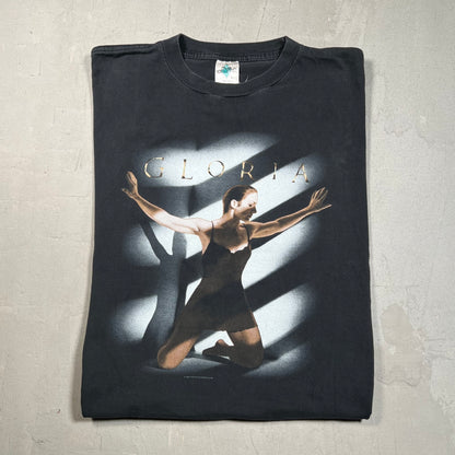 1996 Gloria Estefan "Gloria" Black Tee Size XL USED v19541