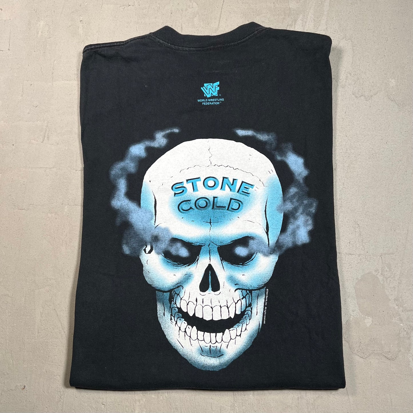 WWF "Austin 3:16" Stone Cold Steve Austin Black Tee Size Large USED v19519