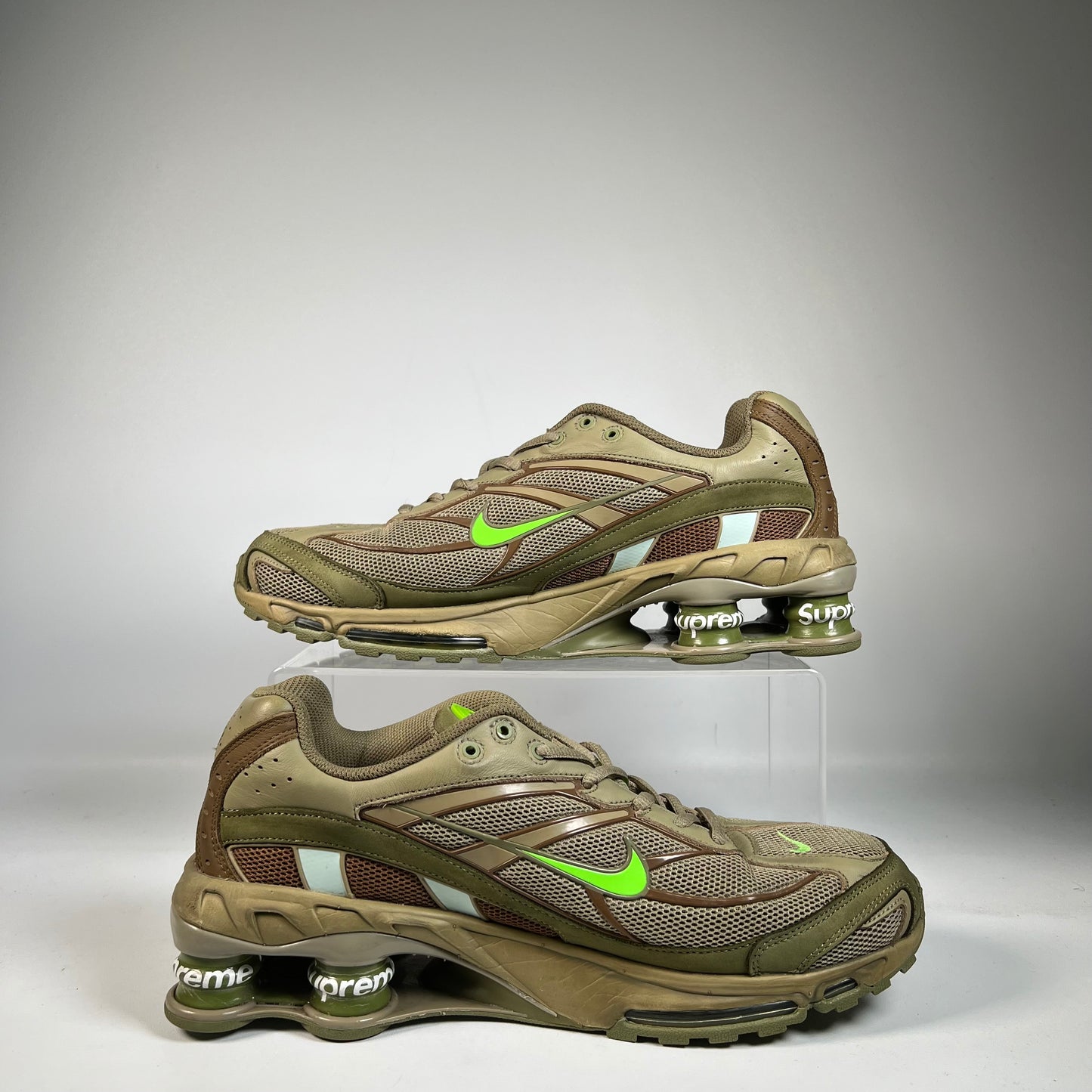 Nike Shox Ride 2 Supreme Olive (2022) Size 10 USED s21390