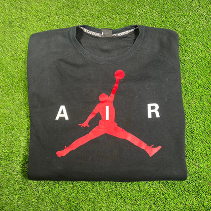 Air Jordan Black Logo Crewneck Size XXL USED V17922
