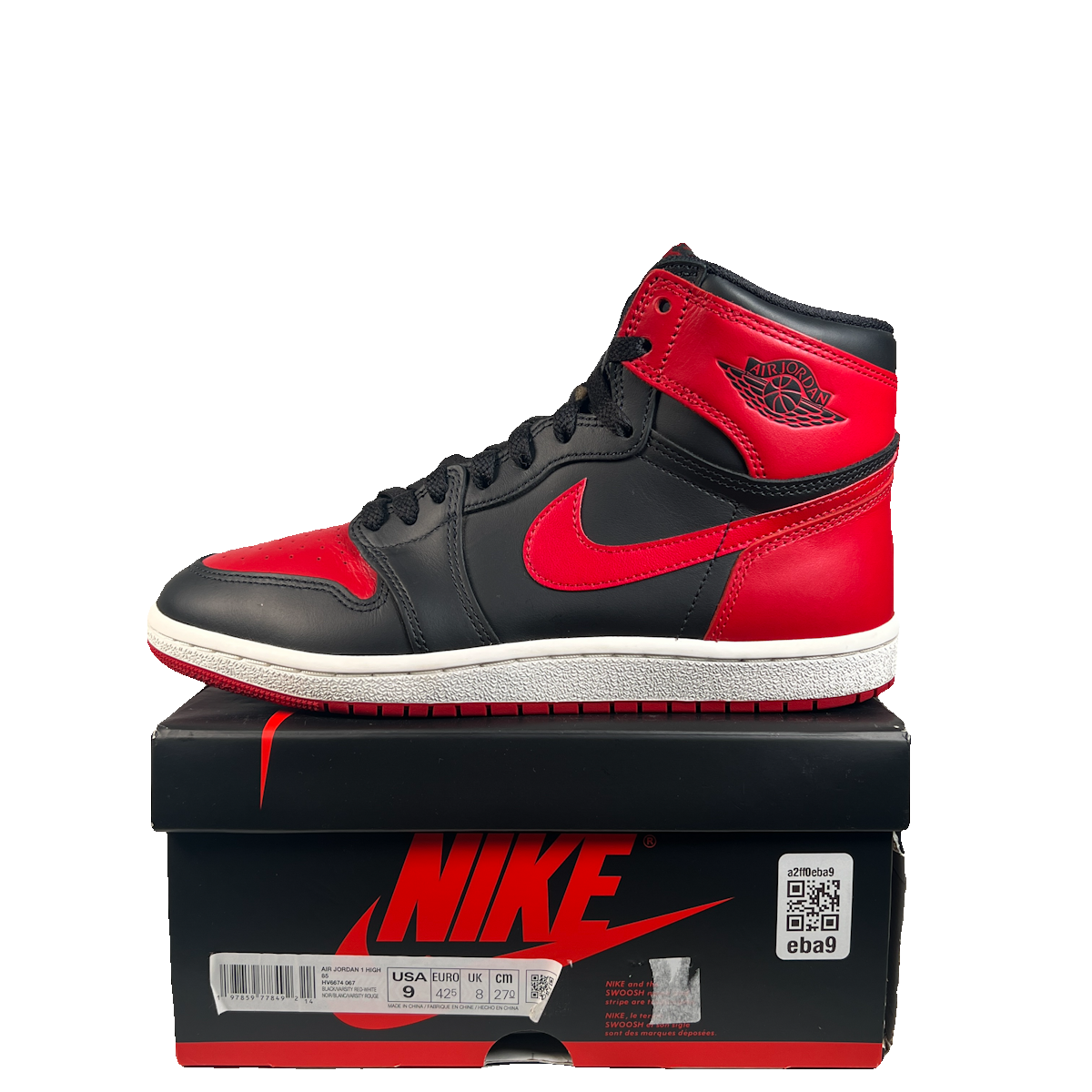 Jordan 1 High Bred '85 (2024) Size 9 USED s23008
