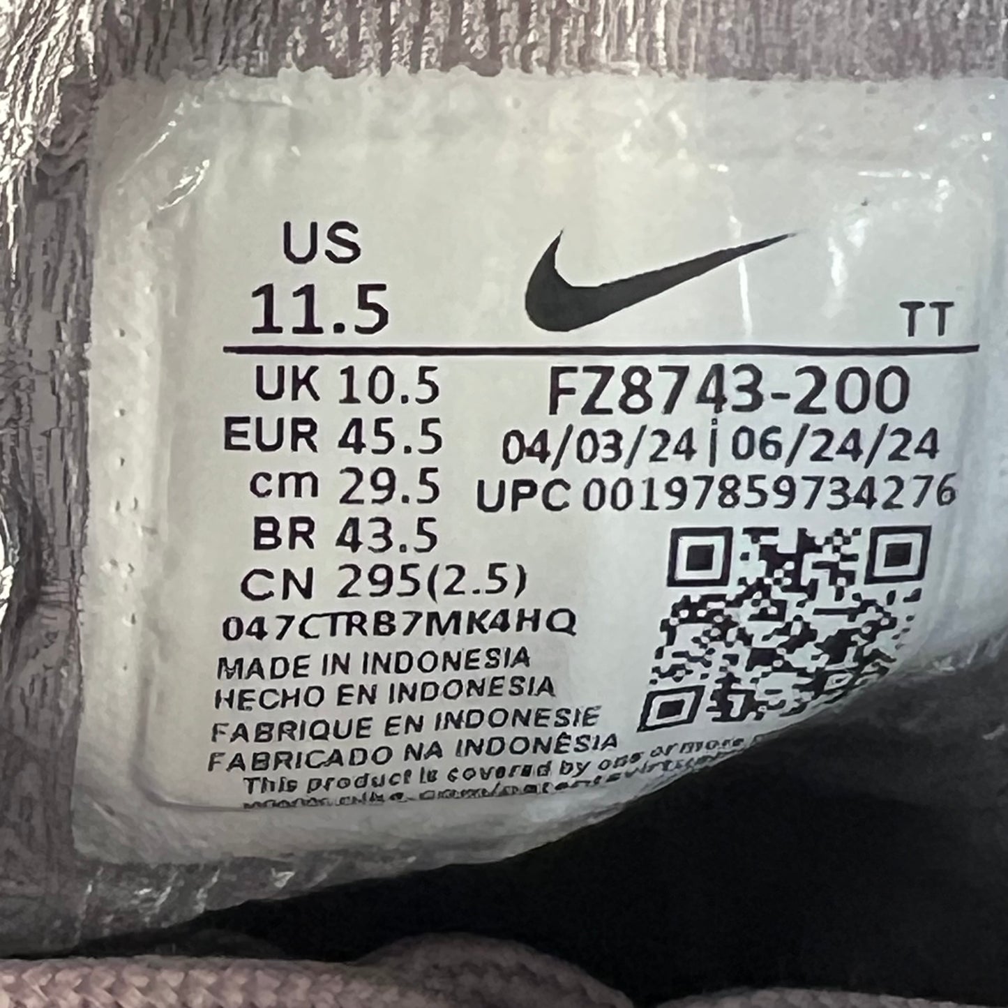 Air Max 95 x A Ma Maniere While You Were Sleeping (2024) Size 11.5 USED s18690